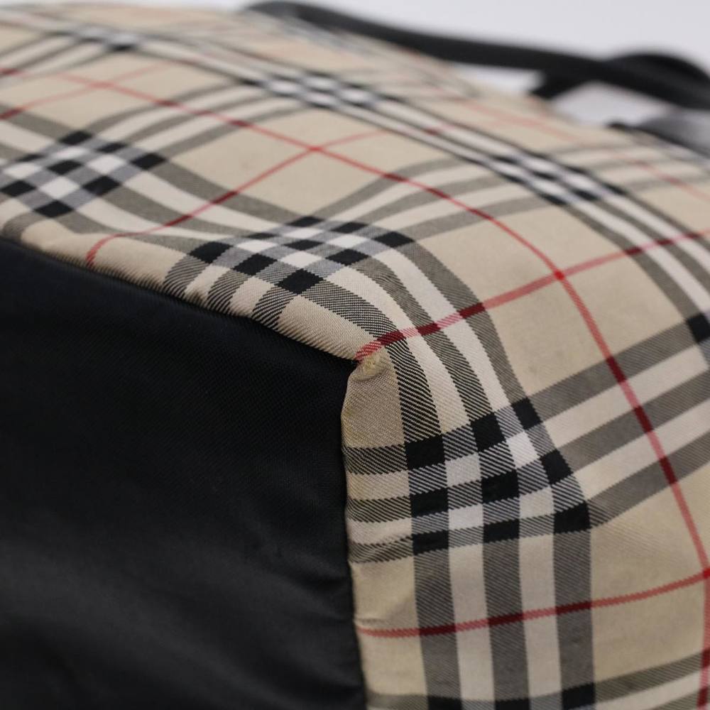 BURBERRY Nova Check Hand Bag Nylon Beige Auth ti1111 - Picture 15 of 16